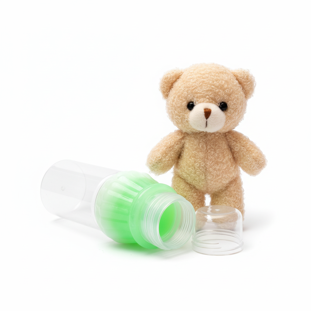 Teddy Bear Bubble Bottle & Plush Dispenser