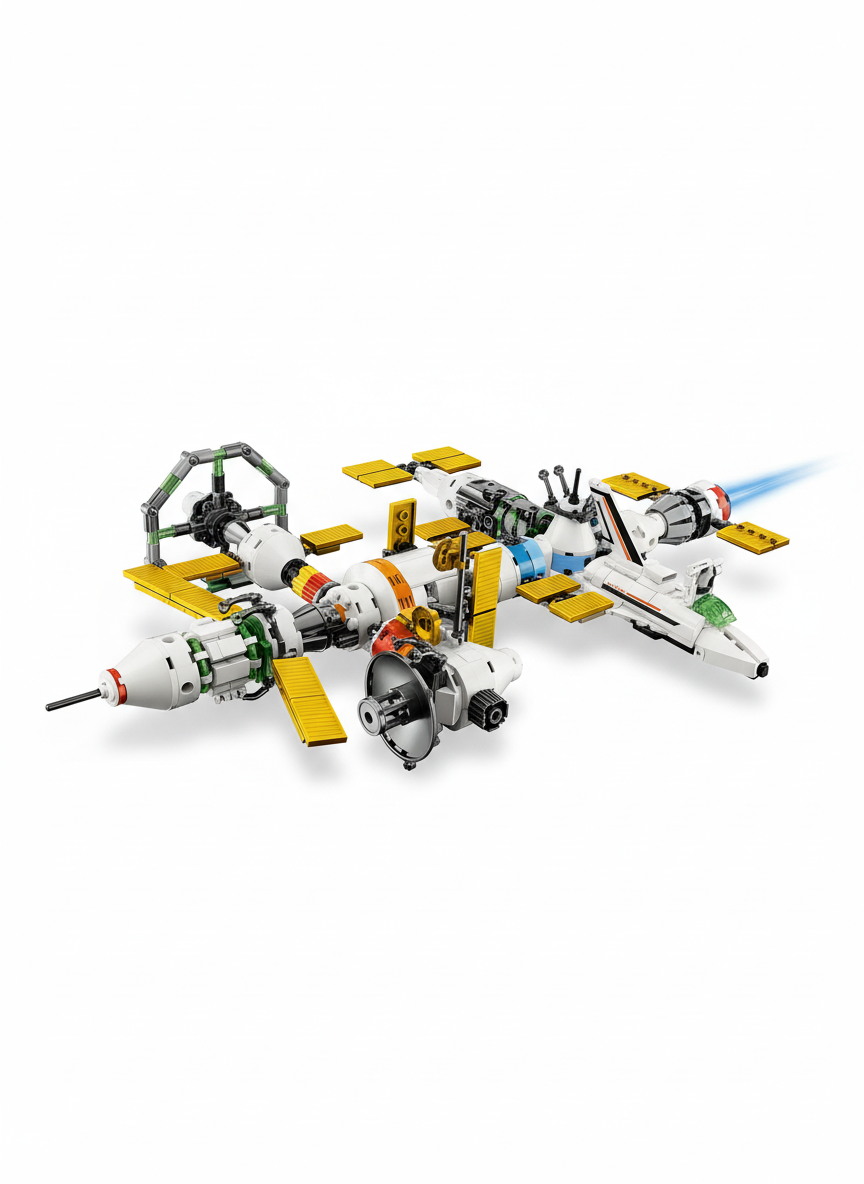 Space Station 8 Into 1 512 PCS