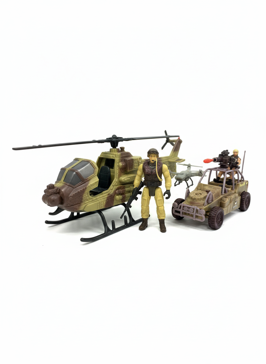 Soldier Combat 9 Green Helicopter