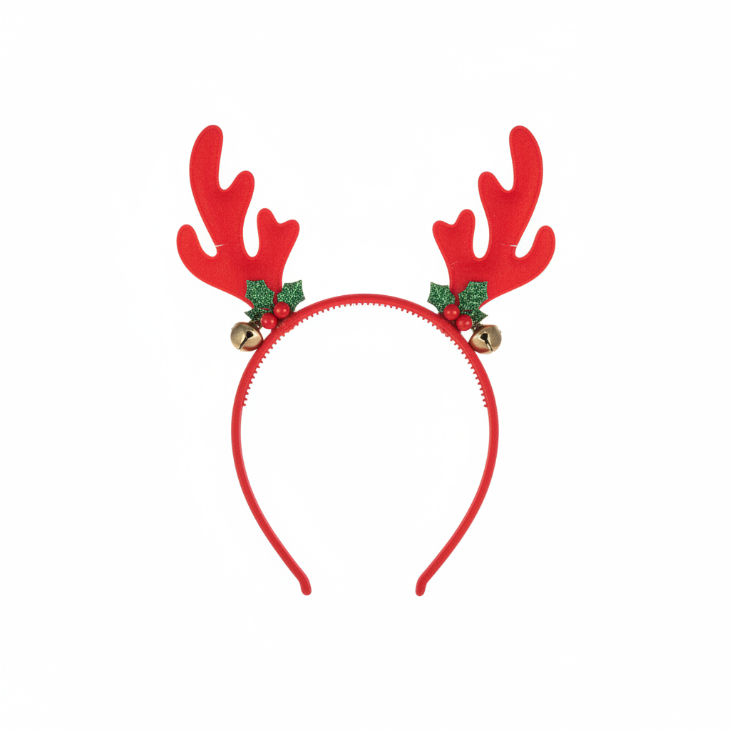 Assorted Christmas Reindeer Antler Headband - 1 Pack