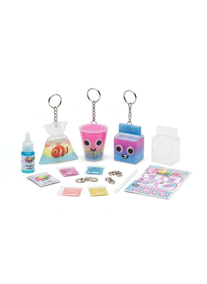 Nano Crafts Keychain Squishy Kit 26 PCS