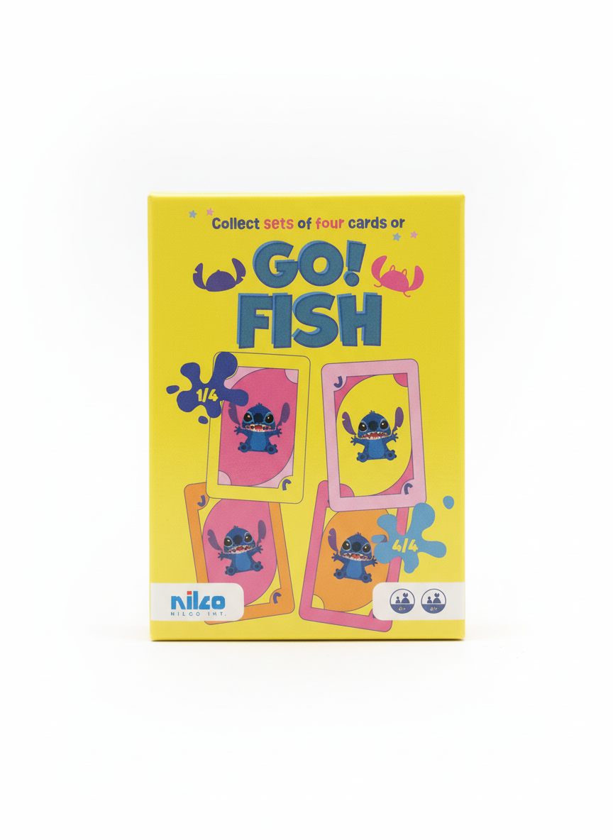 Disney Stitch Collect Sets Of Four Cards Or Go! Fish
