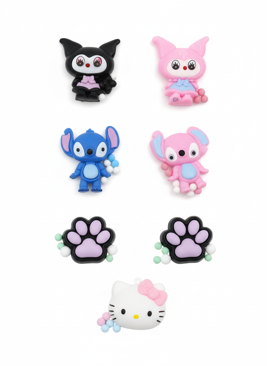 Happy Toys Kawaii Character & Paw Print Squishy Fidget Toys