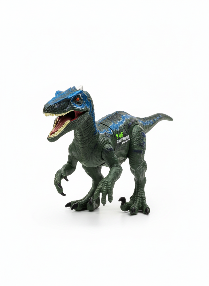 2.4G Remote Control Dinosaur Light And Sound Action Mist Velociraptor Dinosaurs