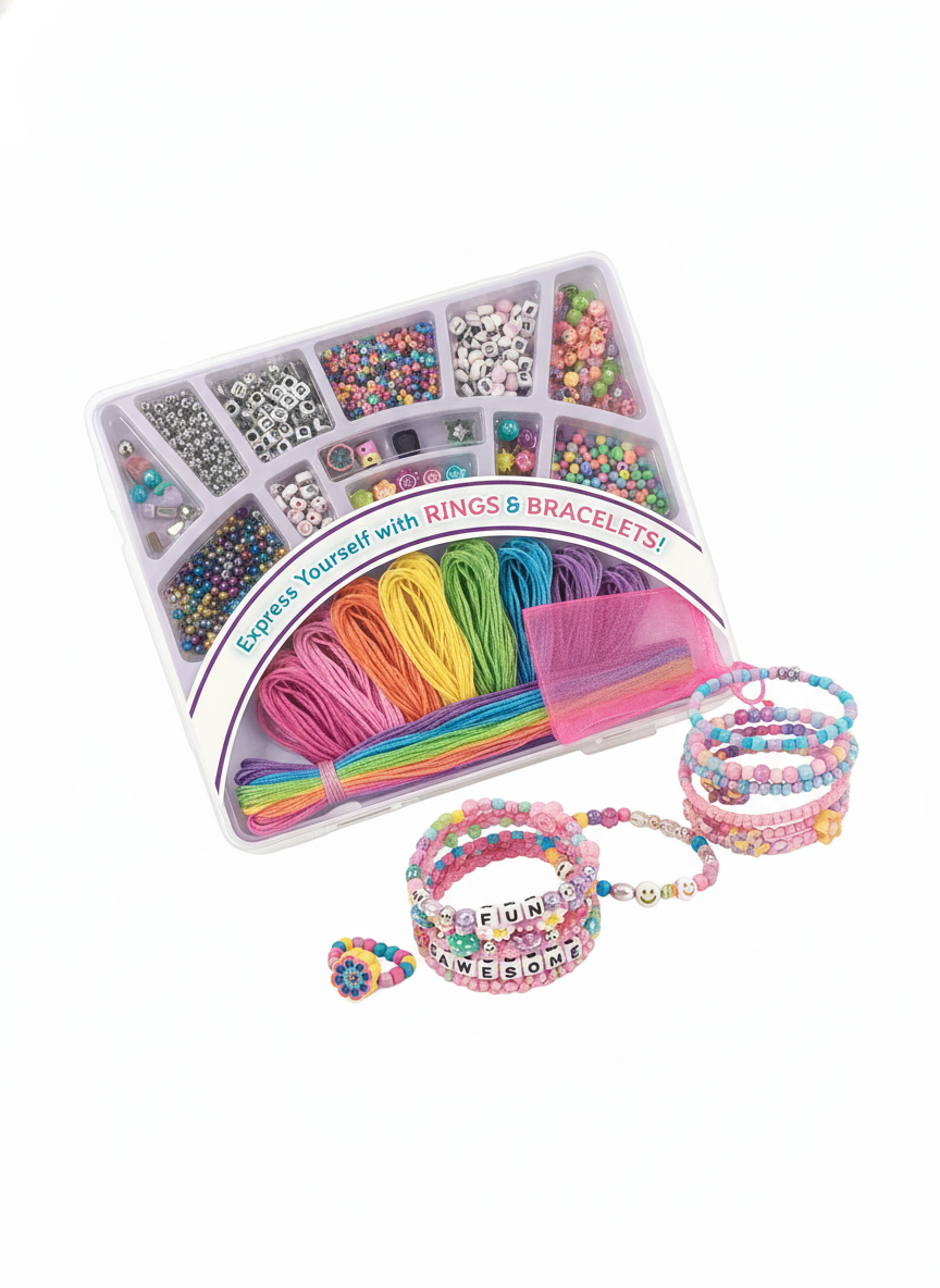 Cra-Z-Art Shimmer 'n Sparkle Spell & Stack Totally Trendy A to Z Jewelry Kit
