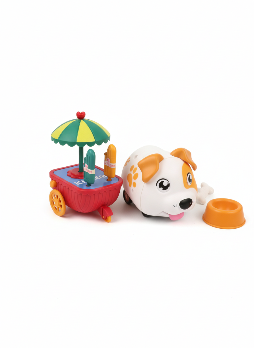 Sound Activation Dog Doggy House Sweet Ice Cream Truck