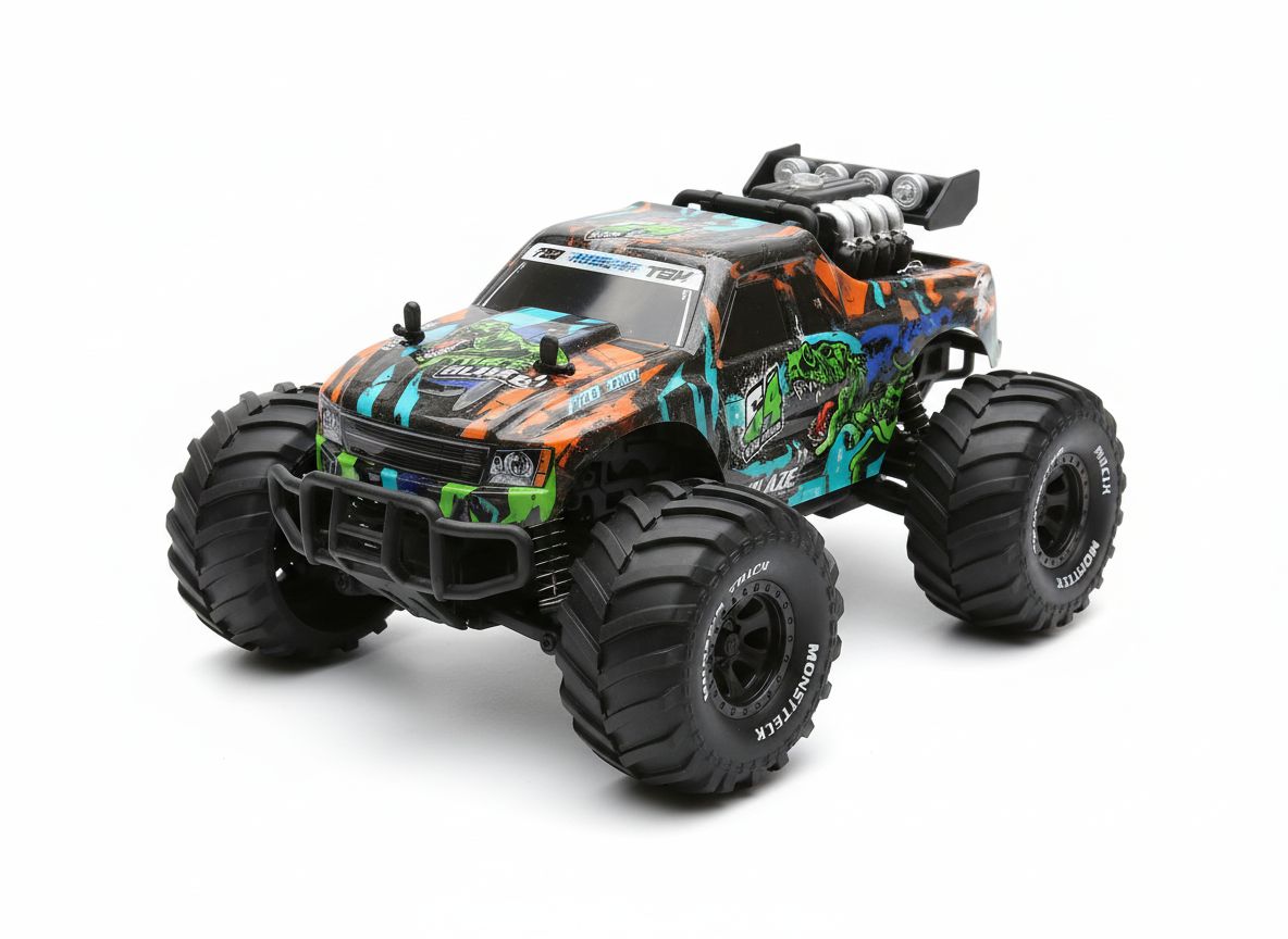 Brightly Off-Road Lighting Monster Truck with 2.4G Remote Control