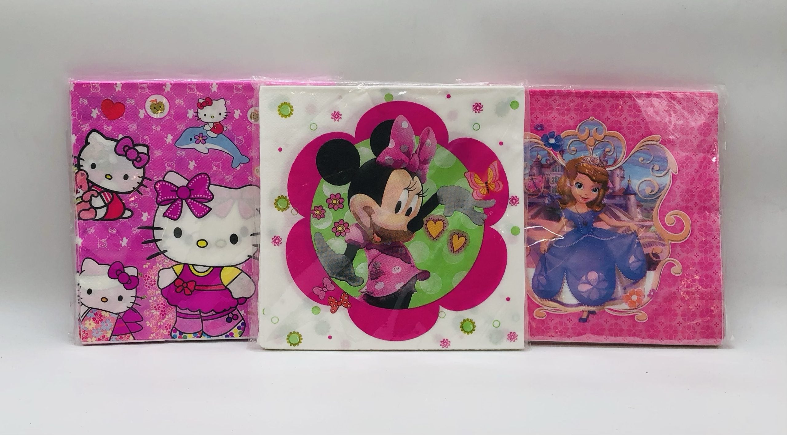 Disney Character Themed Party Napkin Assortment - 4 Pack