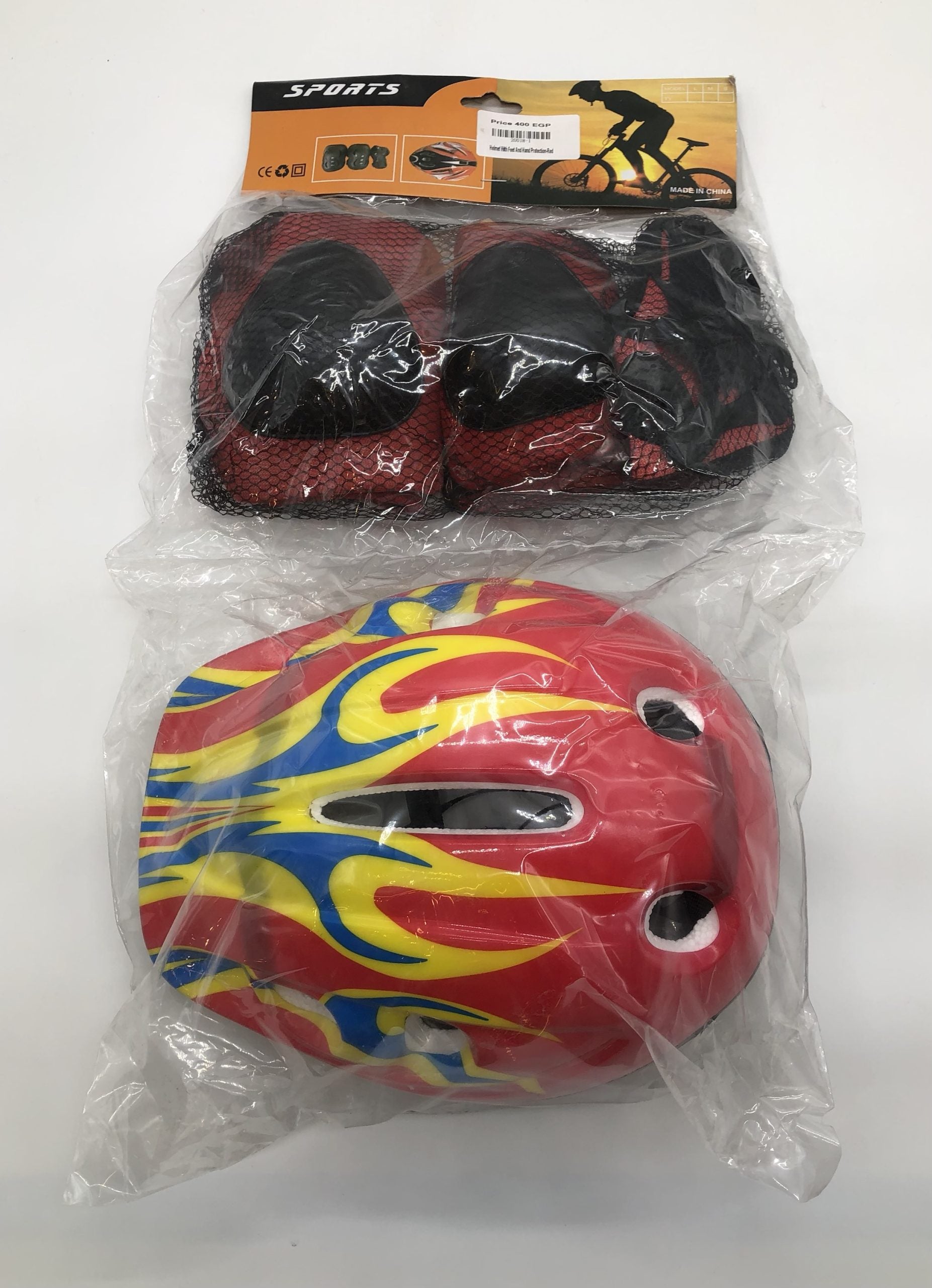 Helmet With Feet And Hand Protection-Blue
