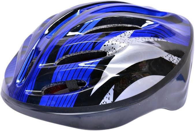 Bike Helmet Blue and Gray