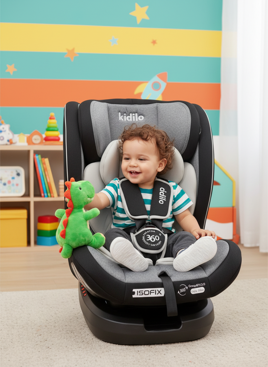 Kidilo 360° Rotation ISOFIX Car Seat