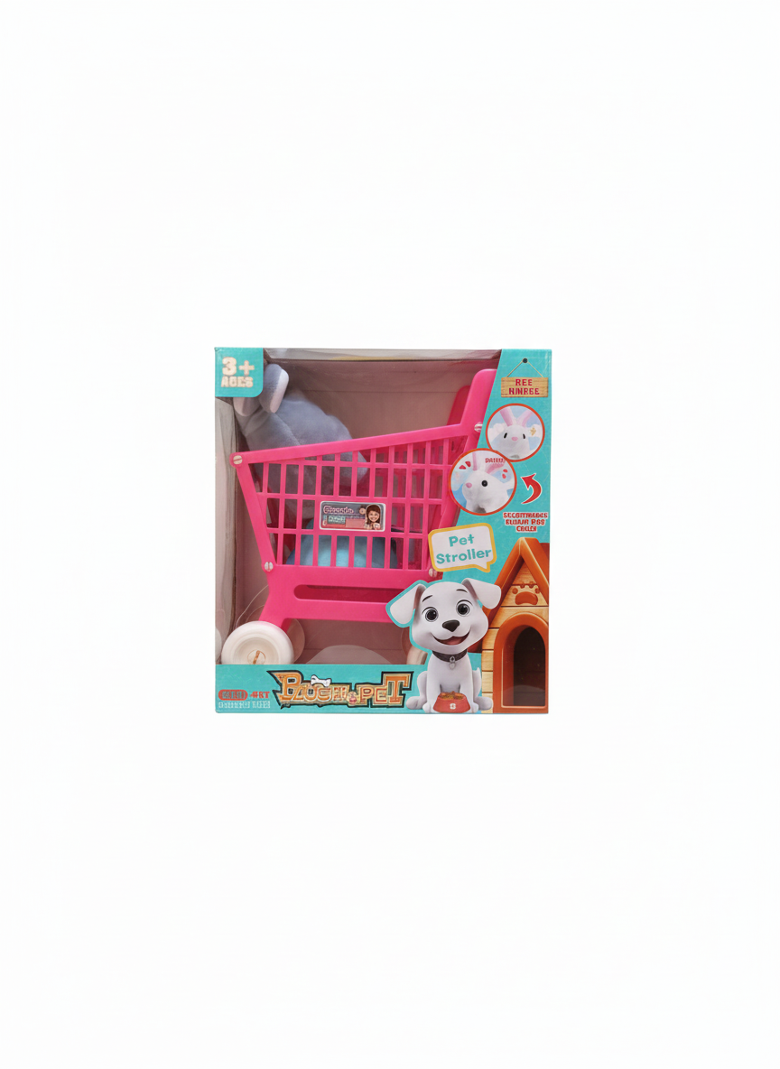 Plush Pet Pet Stroller Set