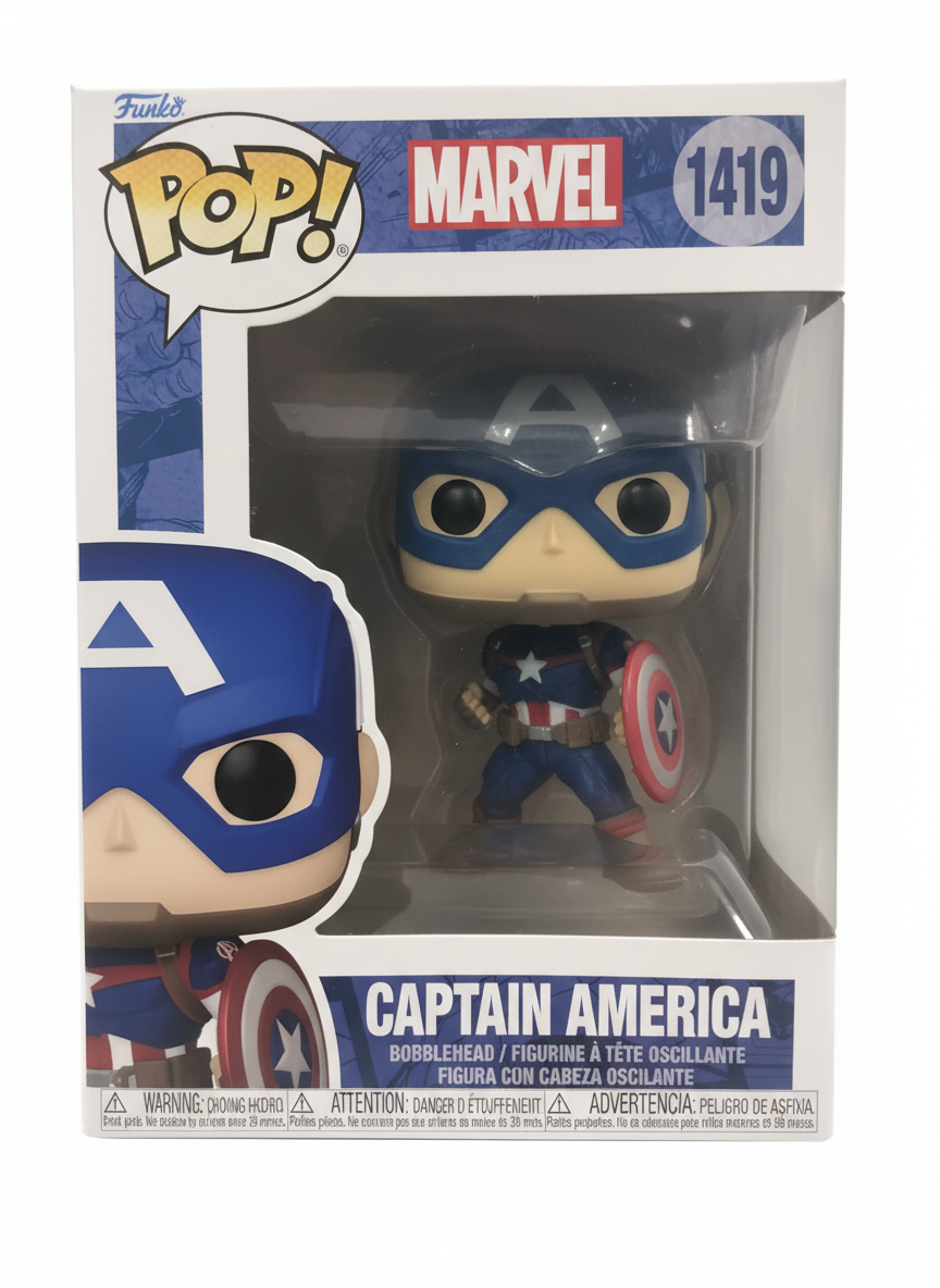 Funko Pop! Marvel Captain America Bobblehead #1419