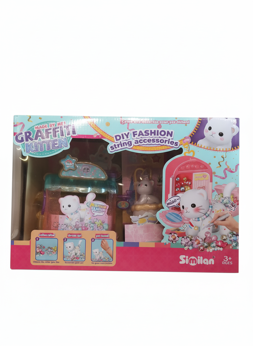 Made By Me! Graffiti Kitten DIY Fashion String Accessories