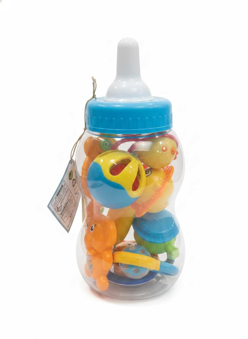 Baby's First Sensory Rattle & Teether Gift Set