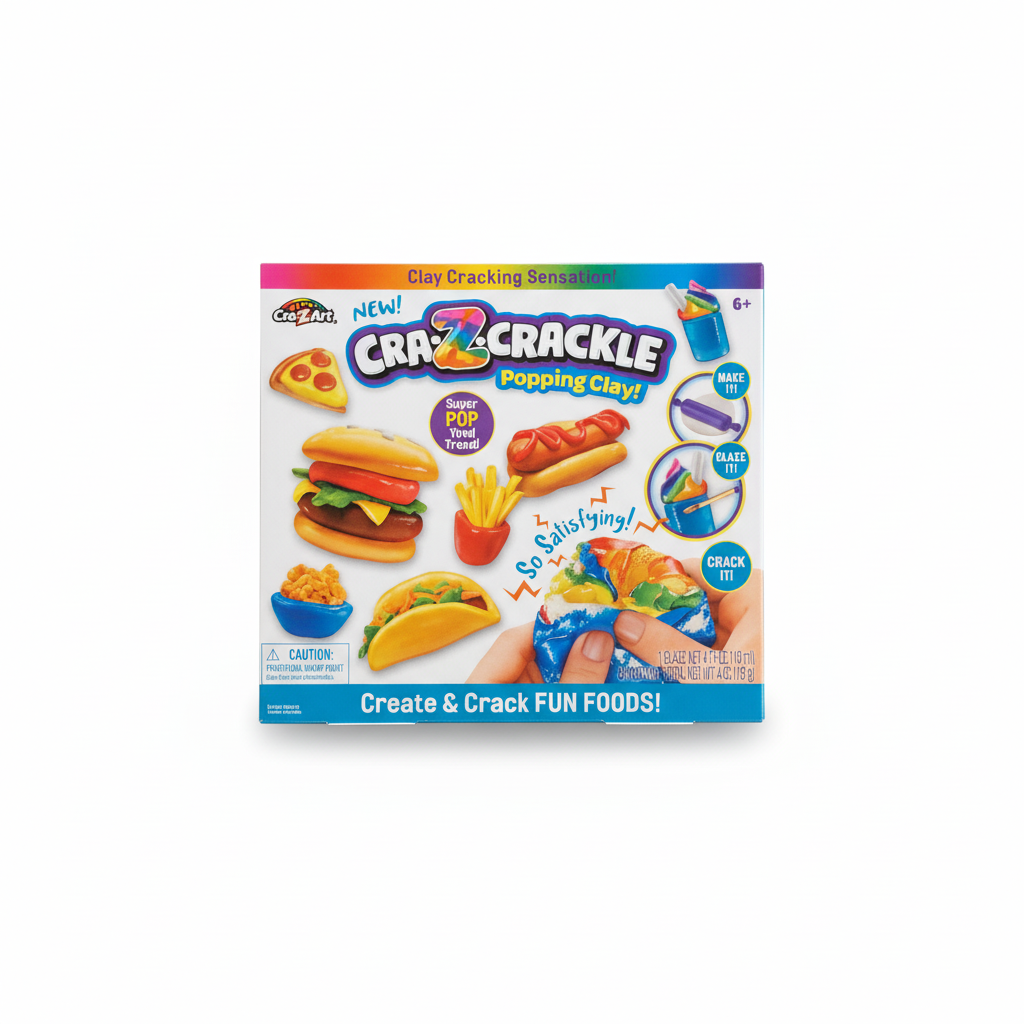 Cra-Z-CRACKLE Popping Clay! Create & Crack FUN FOODS!