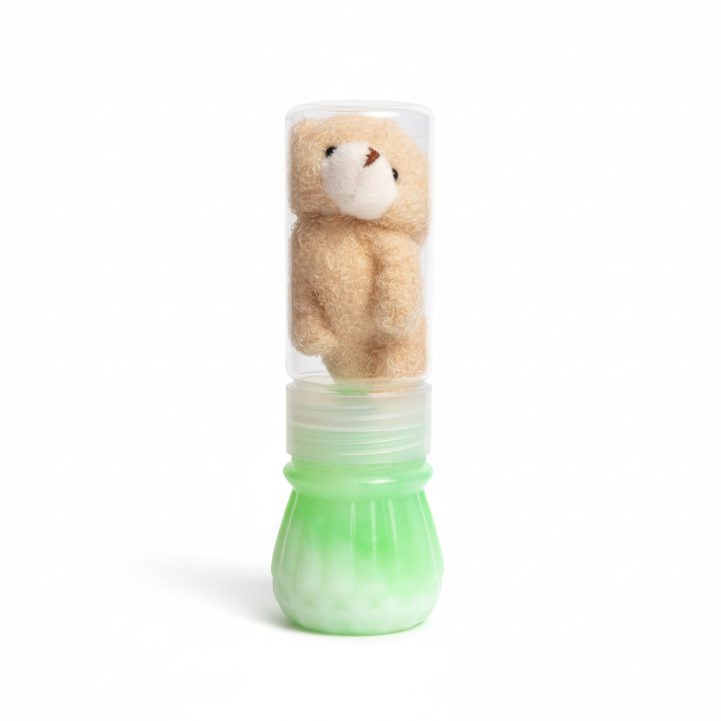 Teddy Bear Bubble Bottle & Plush Dispenser
