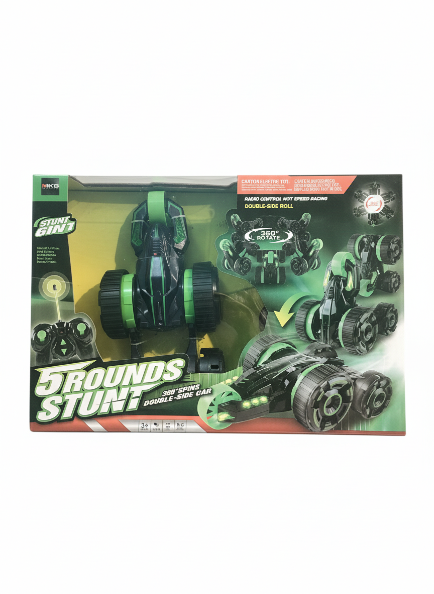 MKB Stunt 6 In 1 ( 5 Rounds Stunt ) 360 Spins Double-side Car
