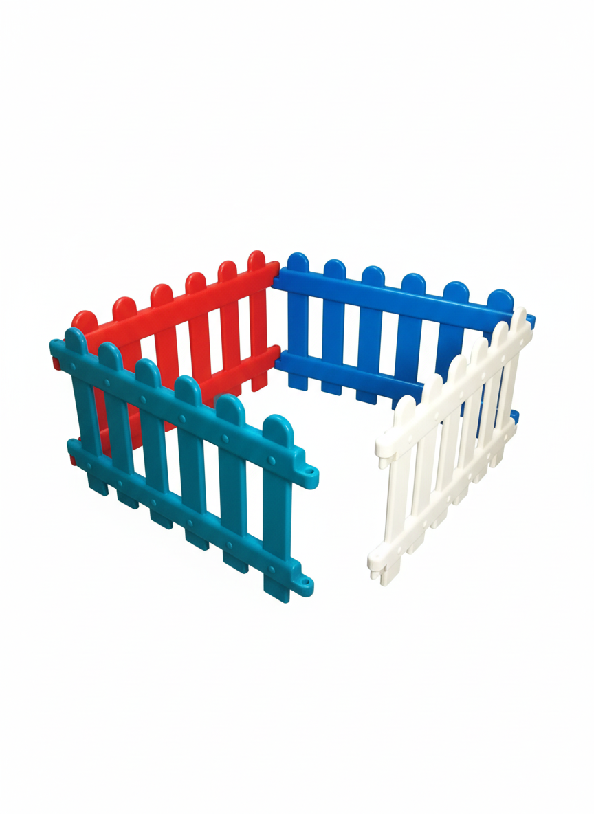 Modular Colorful Play Fence Set