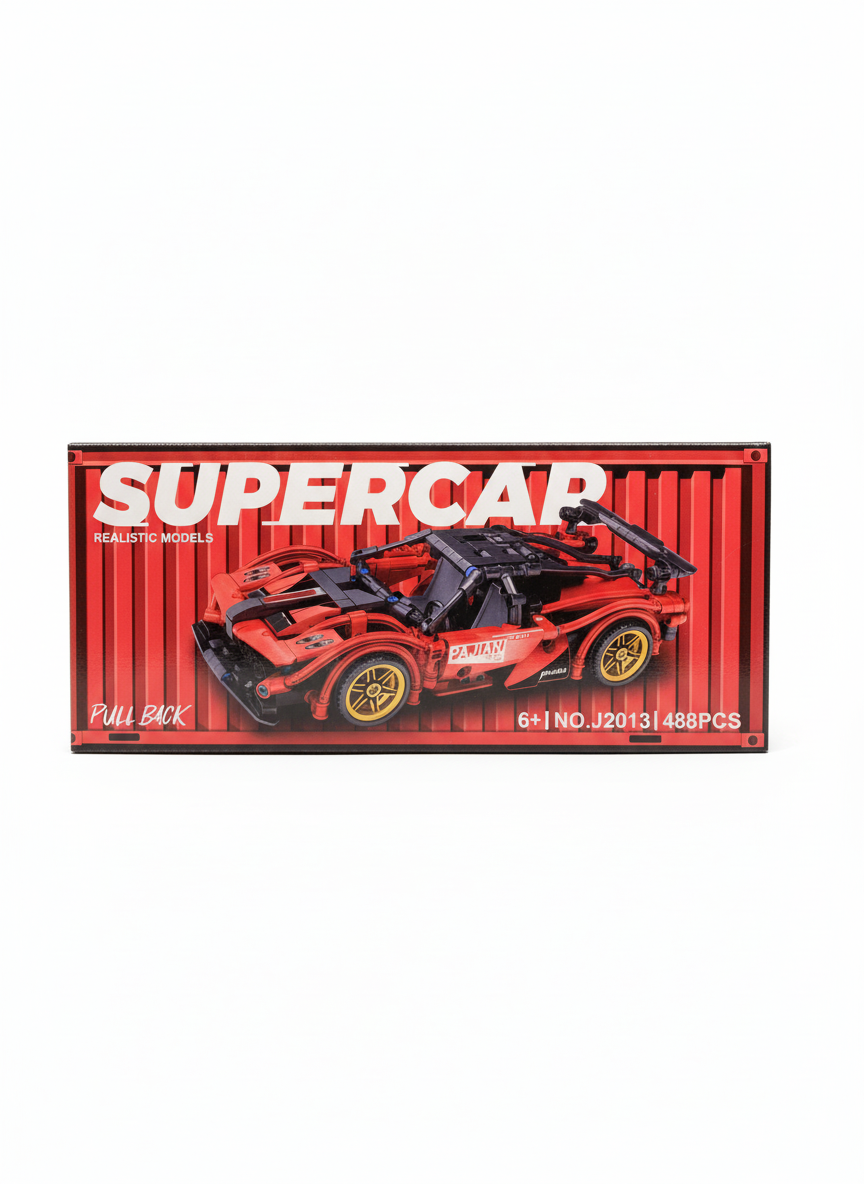 Pull Back Super Car Realistic Models Lego