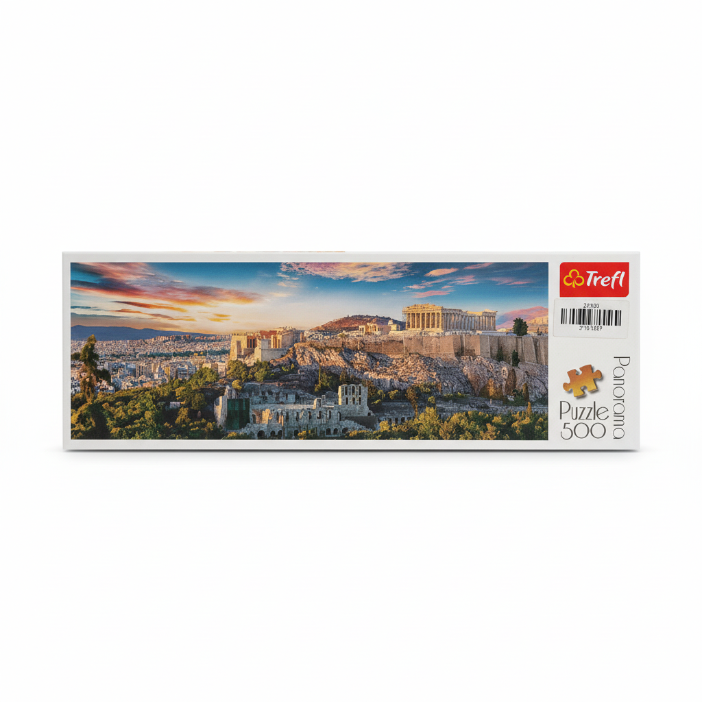 Trefl Panorama Puzzle 500: Acropolis at Sunset