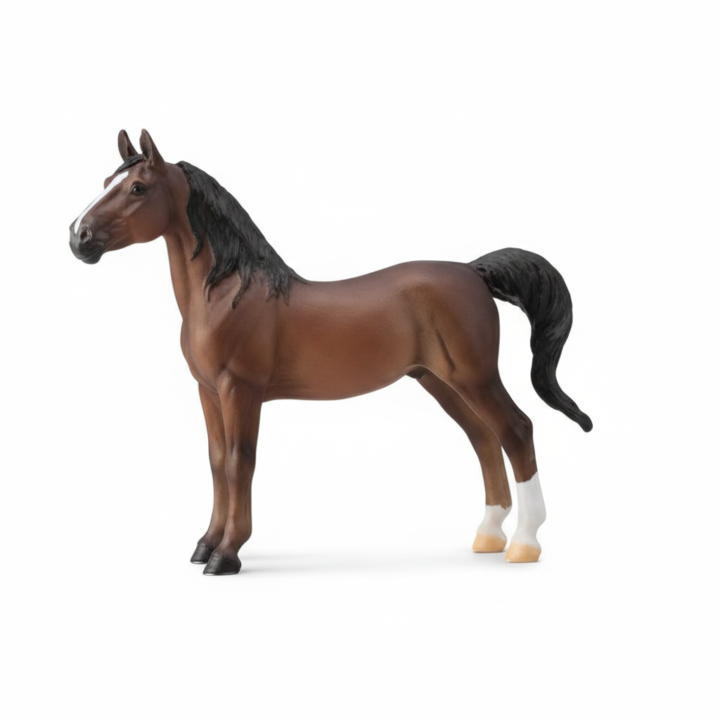 Animal Figures - American Saddlebred Stallion Liver Chestnut