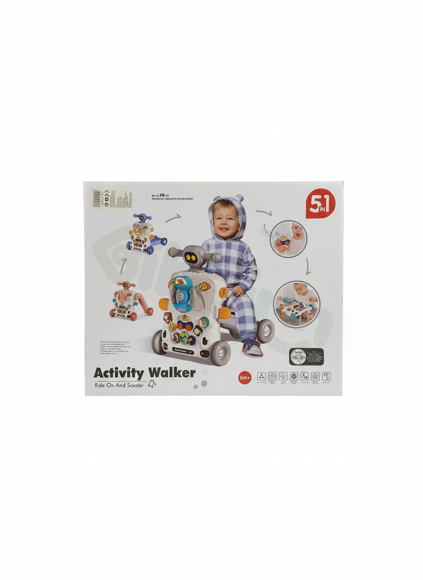 5-in-1 Activity Walker Ride On And Scooter