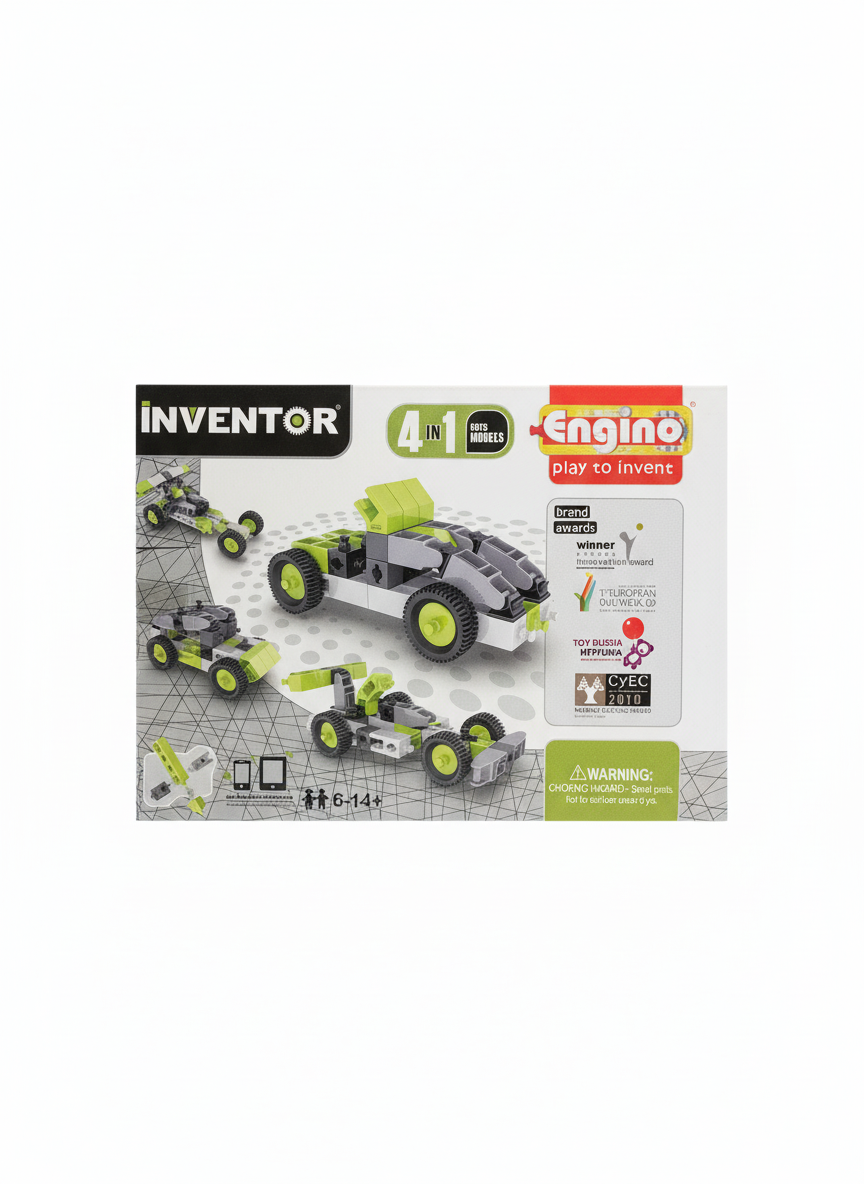 Inventor Engino Play To Invent 4-In-1 Cars Models