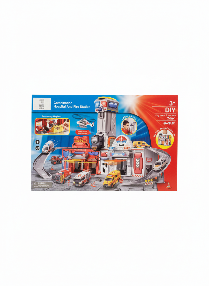 DIY City Action Track Set 2-In-1 Light And Sound