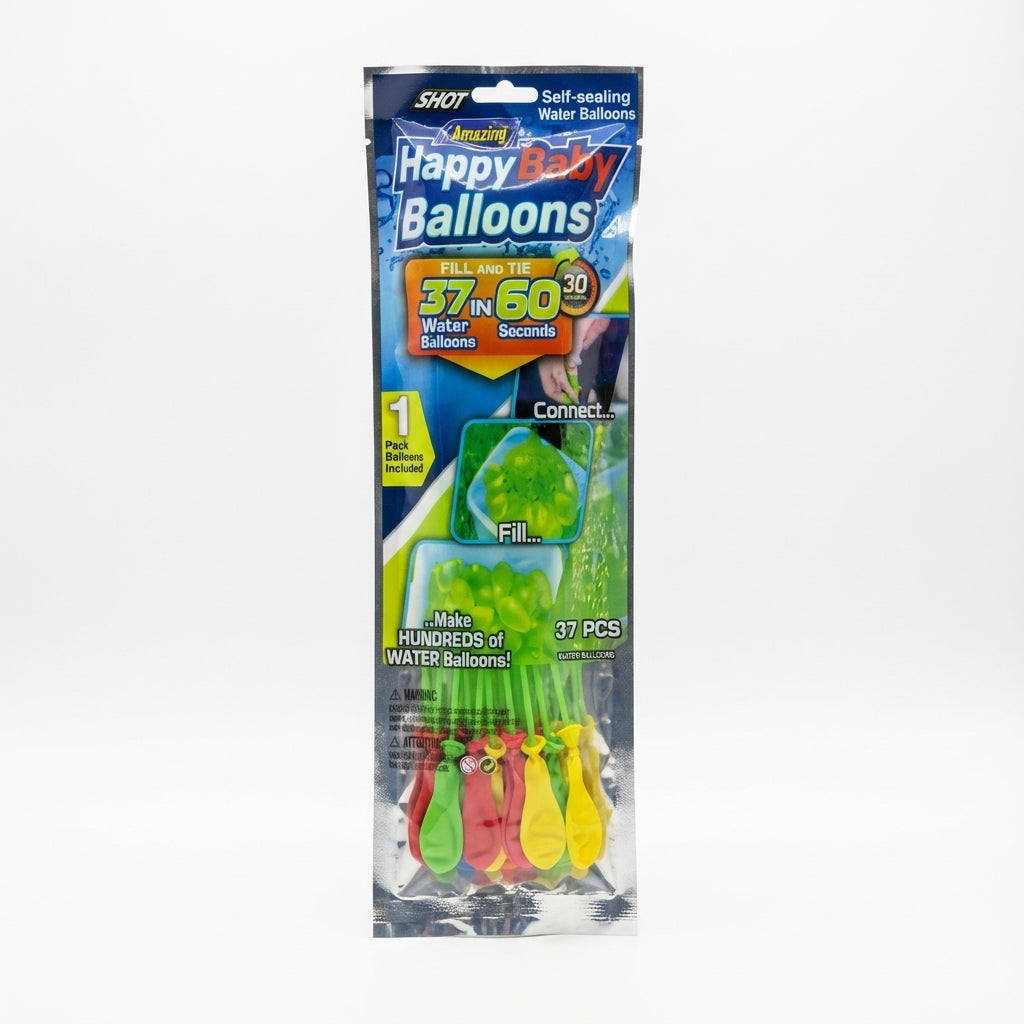 SHOT Amazing Happy Balloons Self-Sealing Water Balloons