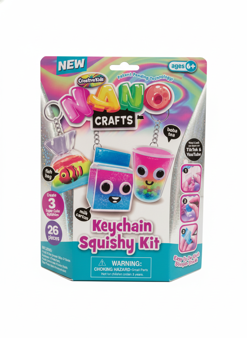Nano Crafts Keychain Squishy Kit 26 PCS