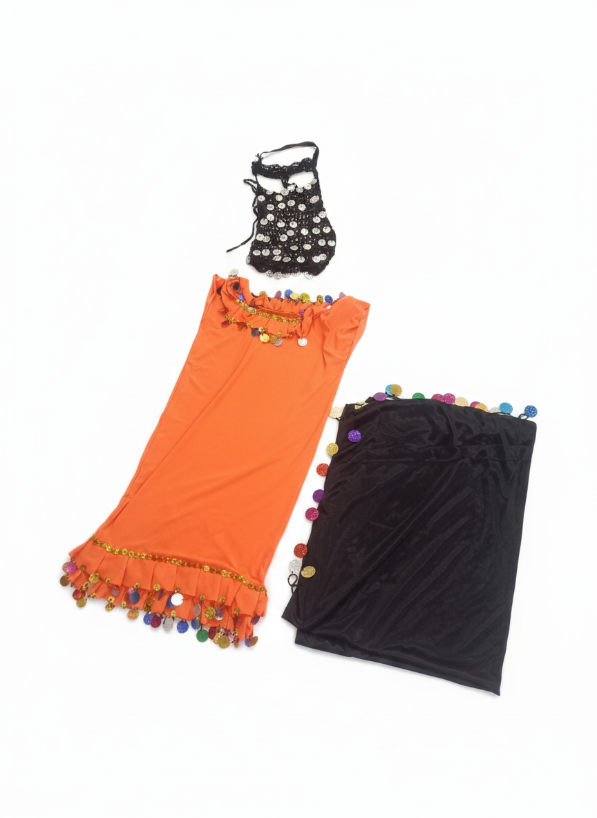 Sparkling Kids' Belly Dance Costume Set