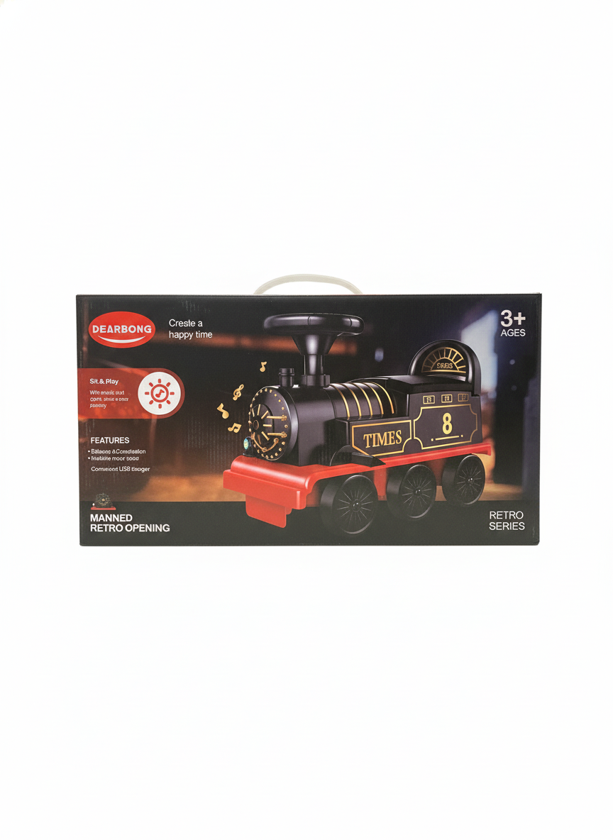 Retro Opening Children Train Discovery