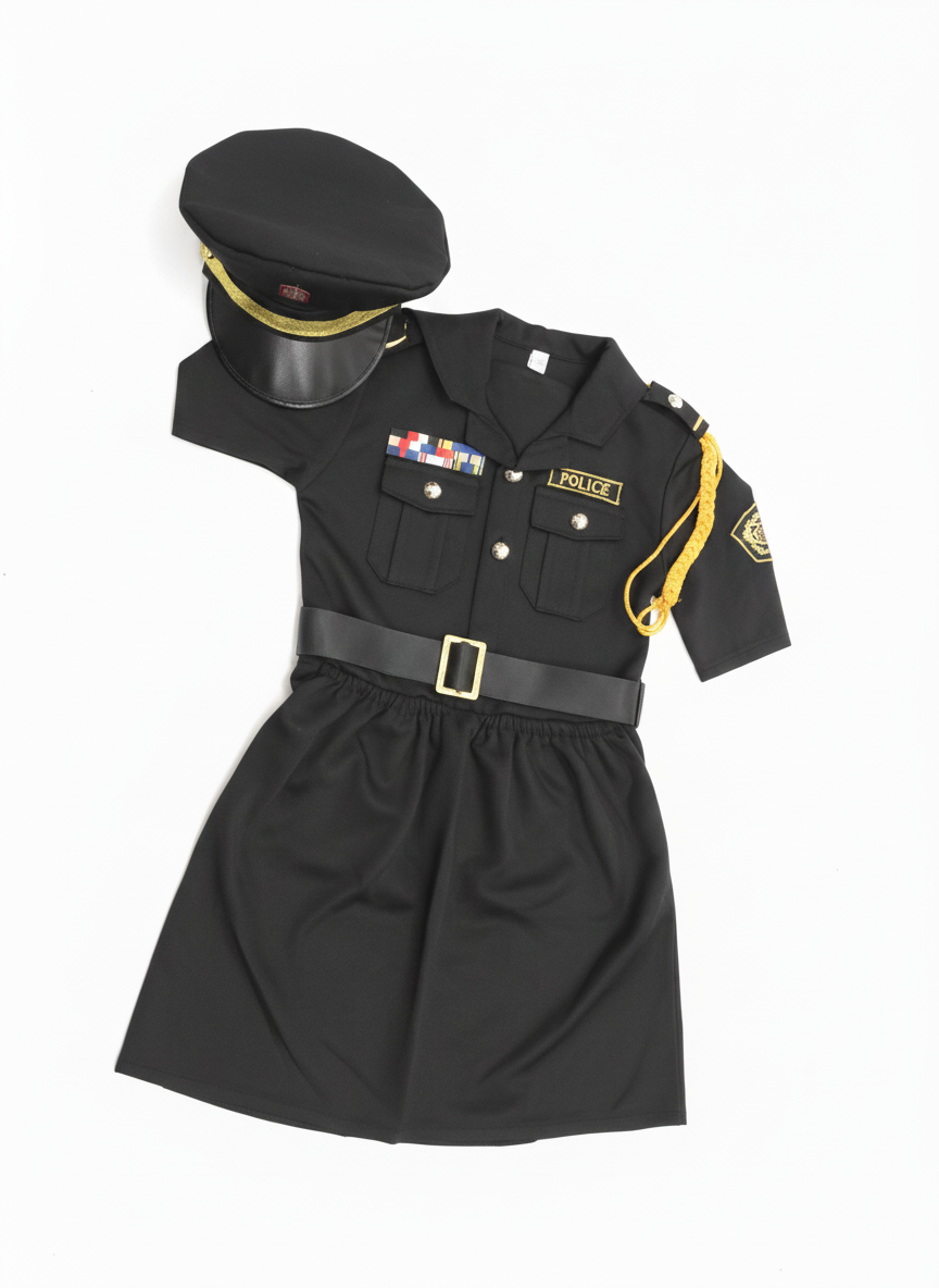 Kids Police Officer Costume Play Set