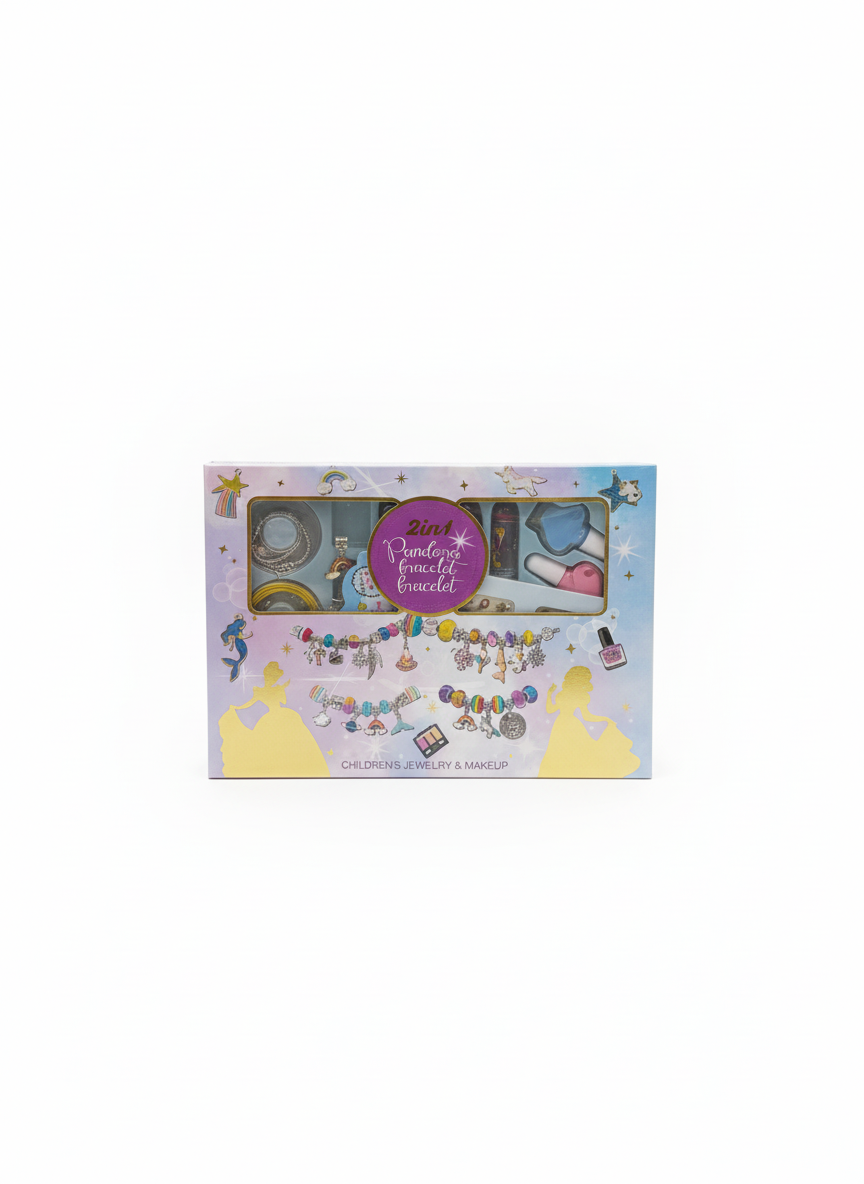 2-In-1 Pandana Braclet Childrens Jewelry And makeup