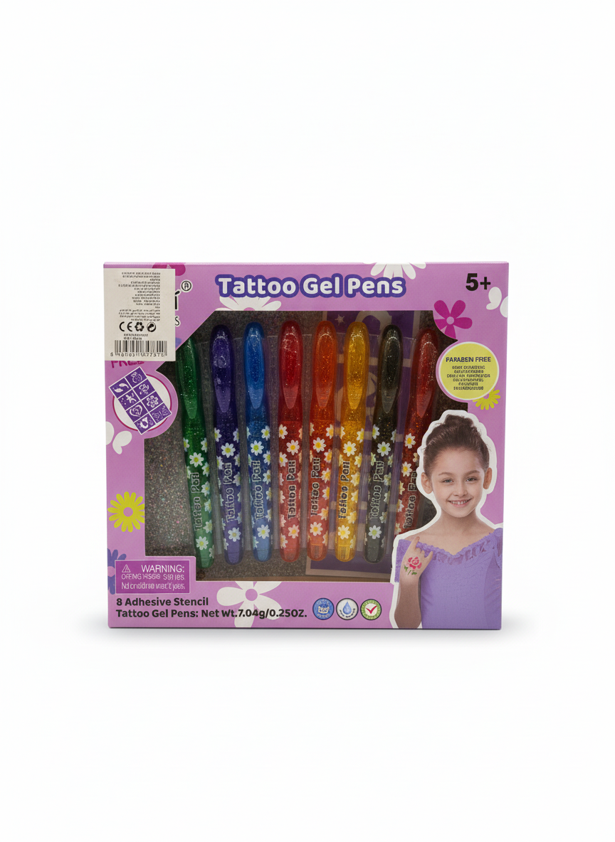 Tattoo Pen Gel 5+ 8 Adhesive Stencil