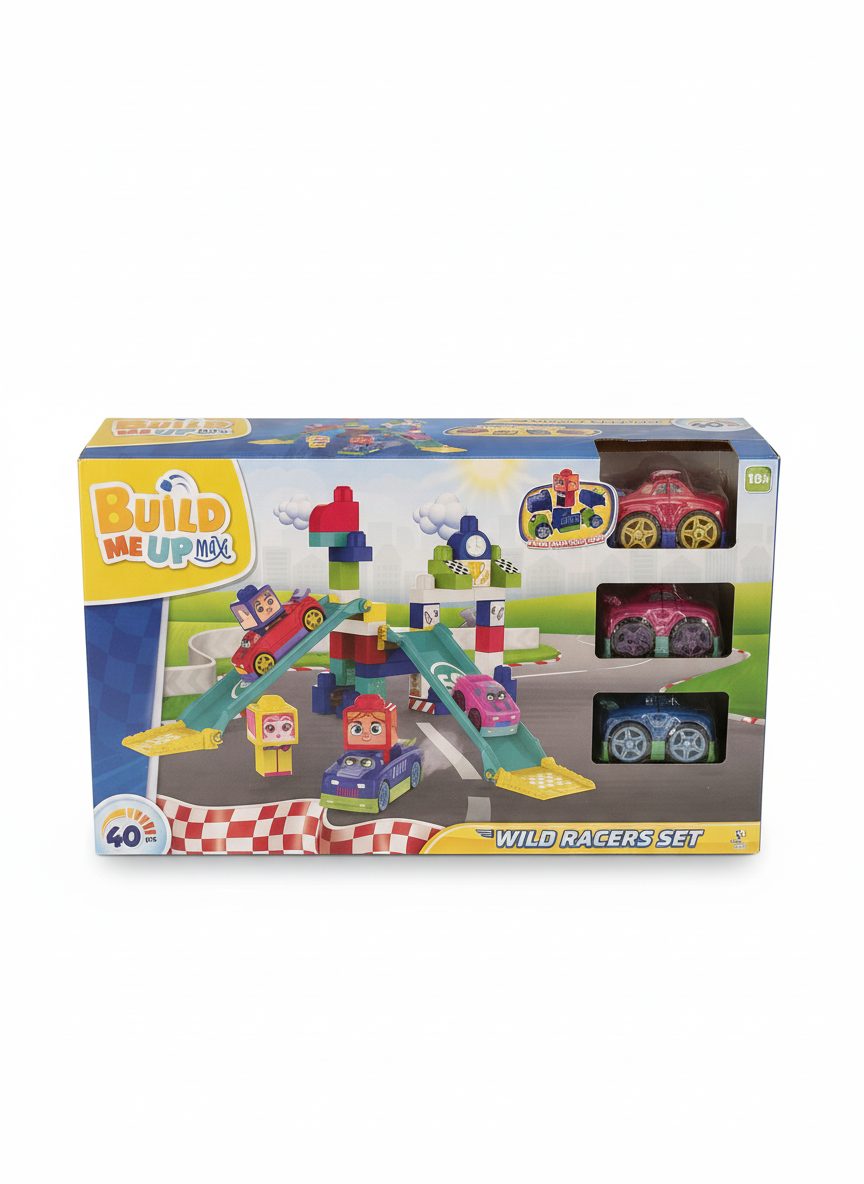 Build Me Up Maxi Wild Racers Set 40 PCS