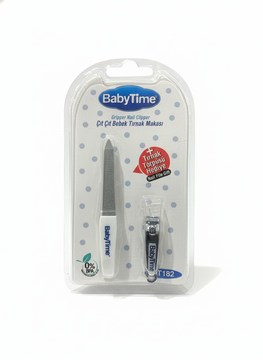 BabyTime Gripper Nail Clipper with Bonus Nail File
