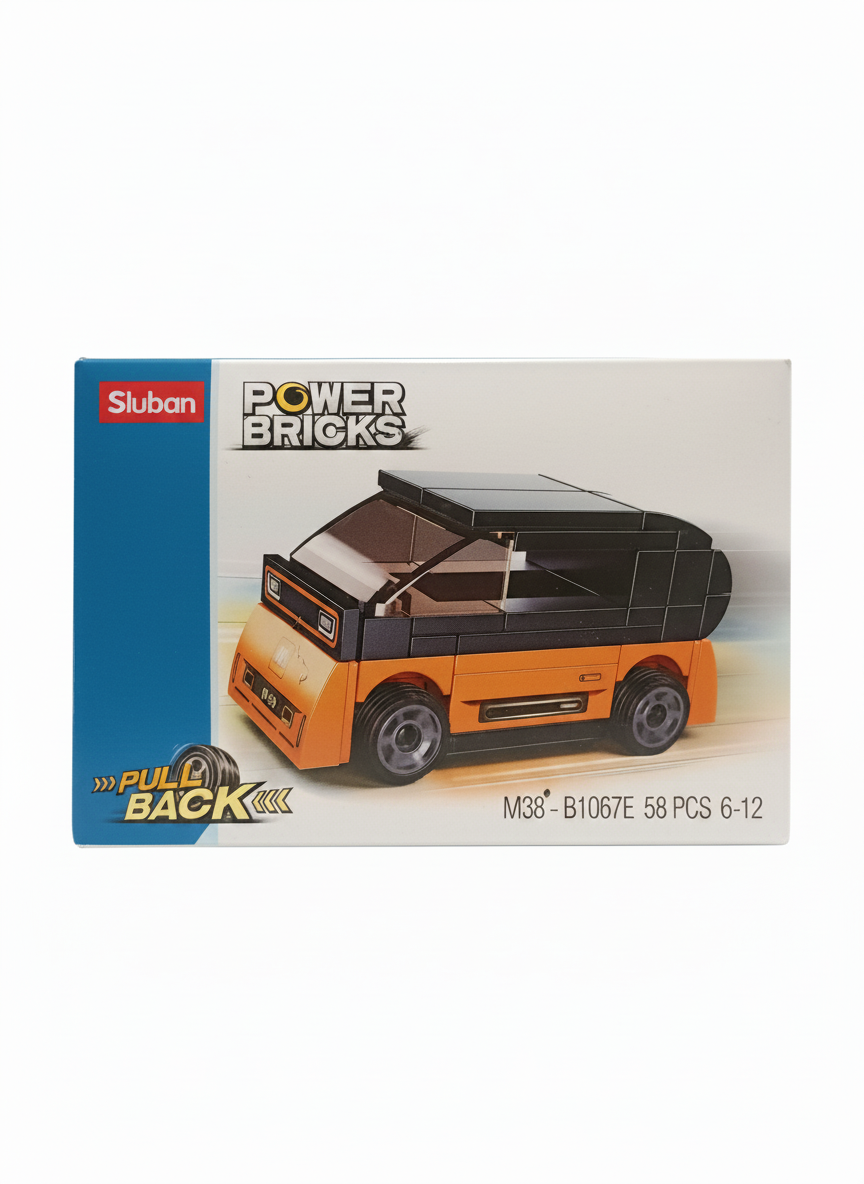 Sluban Power Bricks M38-B1067E Pull Back Vehicle