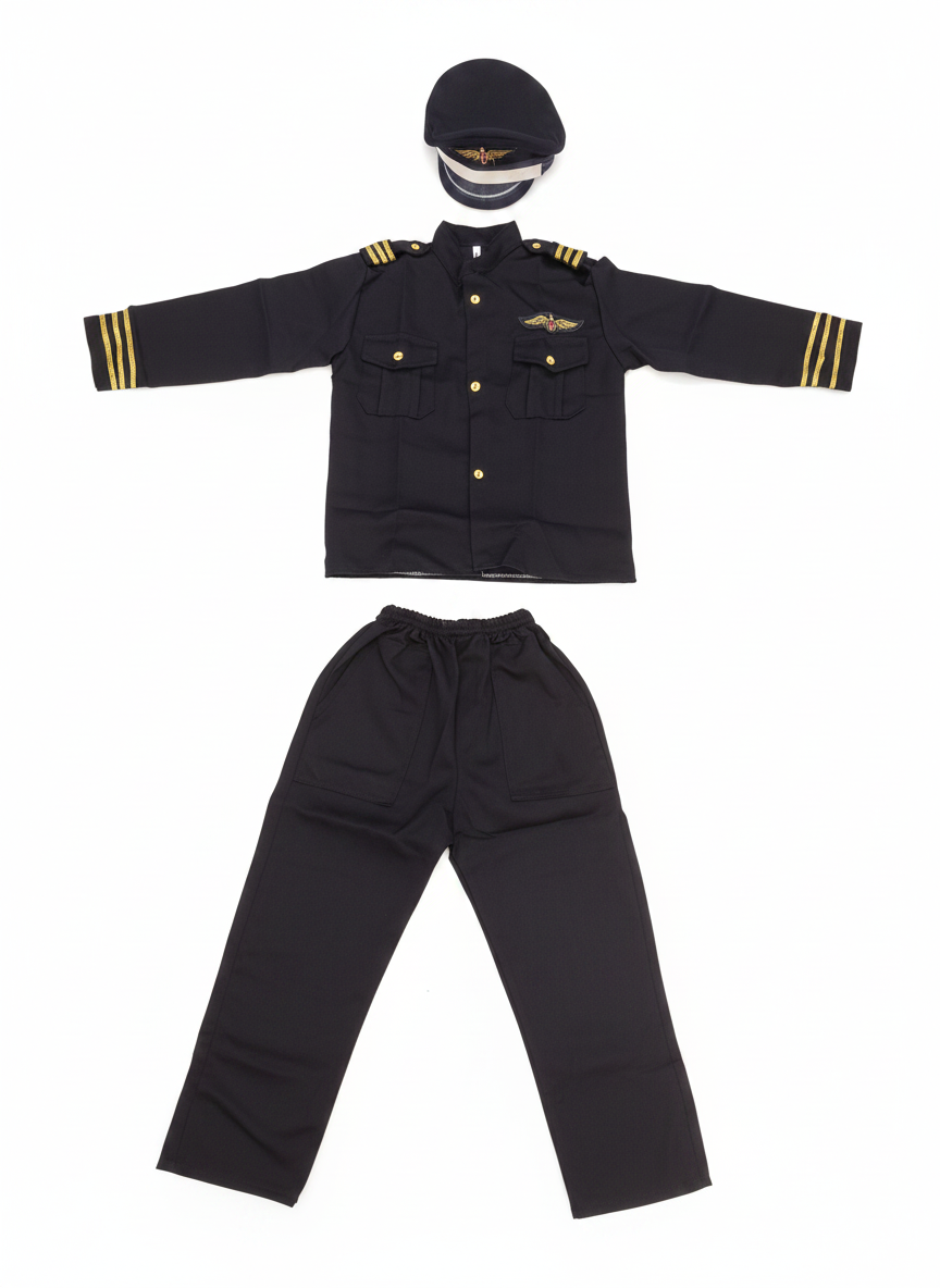 Flight Attendant Boy Costume