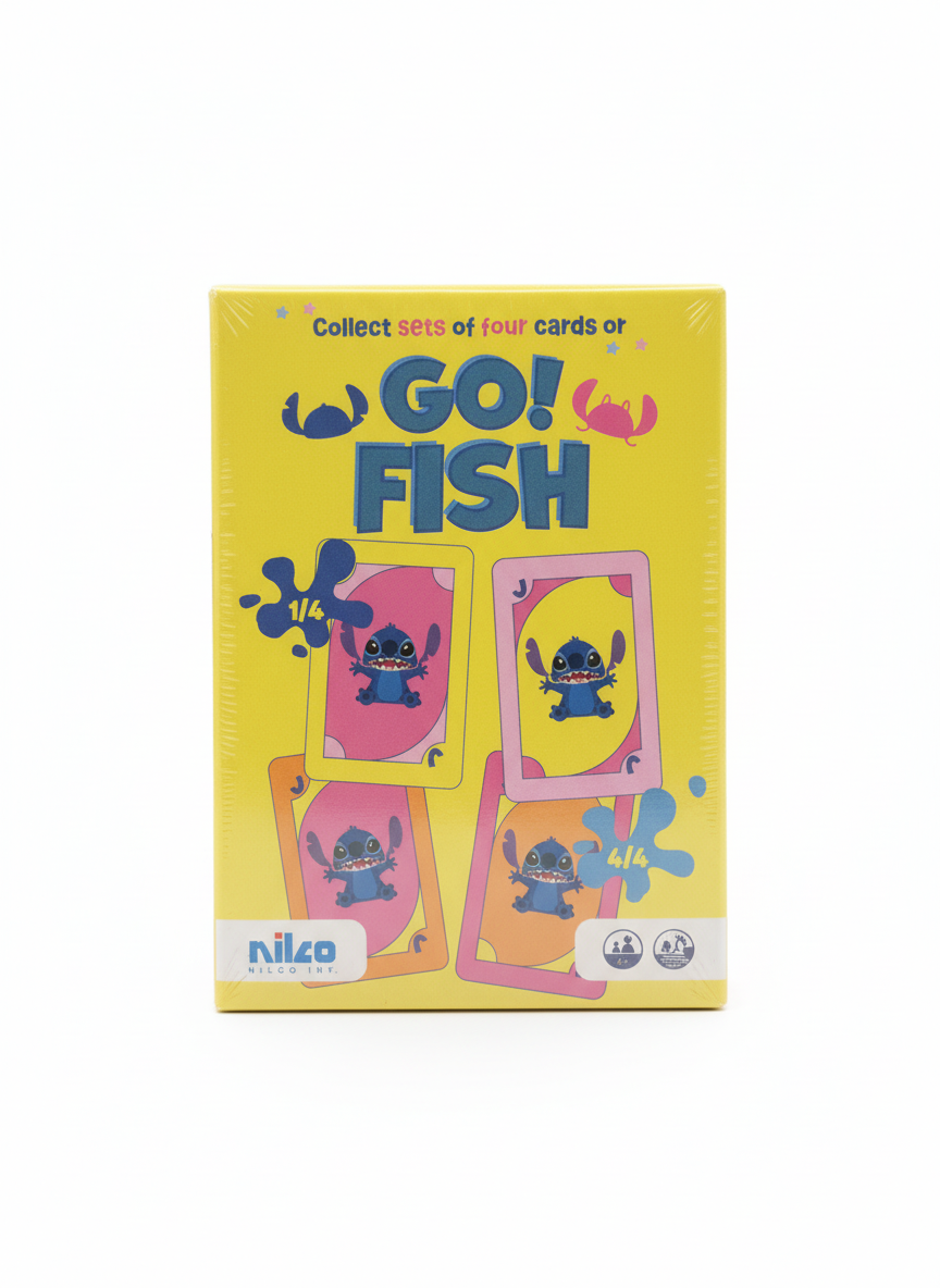 Disney Stitch Collect Sets Of Four Cards Or Go! Fish