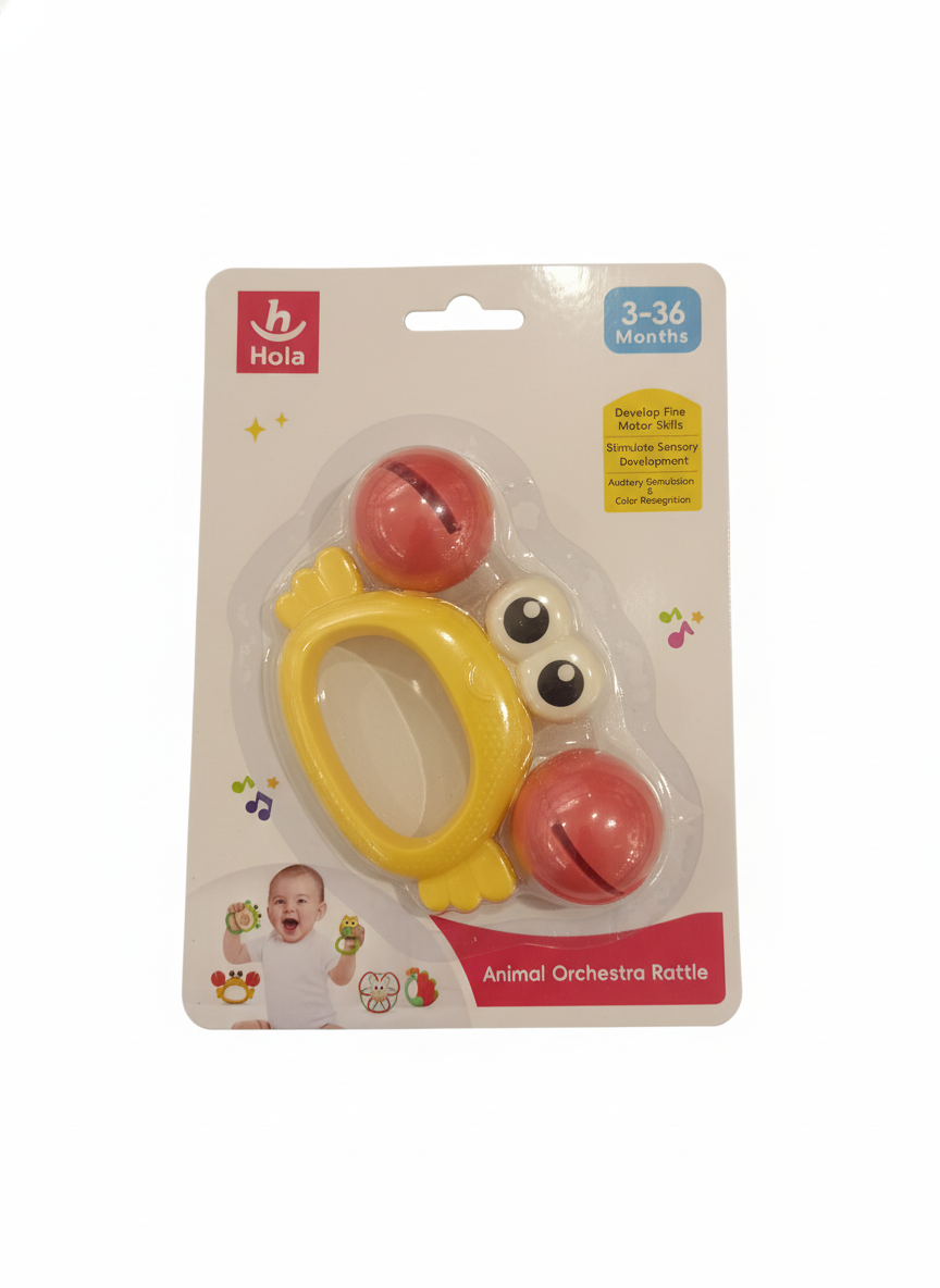 Animal Orchestra Crab Rattle 3-36 Months