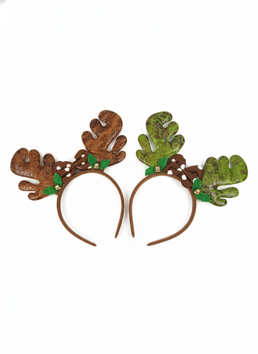 Festive Reindeer Antler Headband (1 Pack)