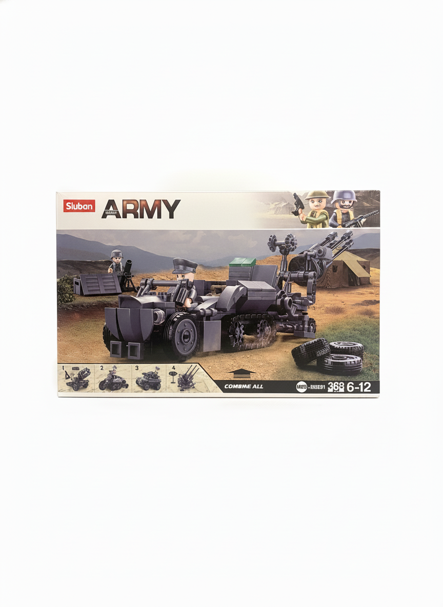 Sluban ARMY World War II M0E81 Combined Vehicle Building Set