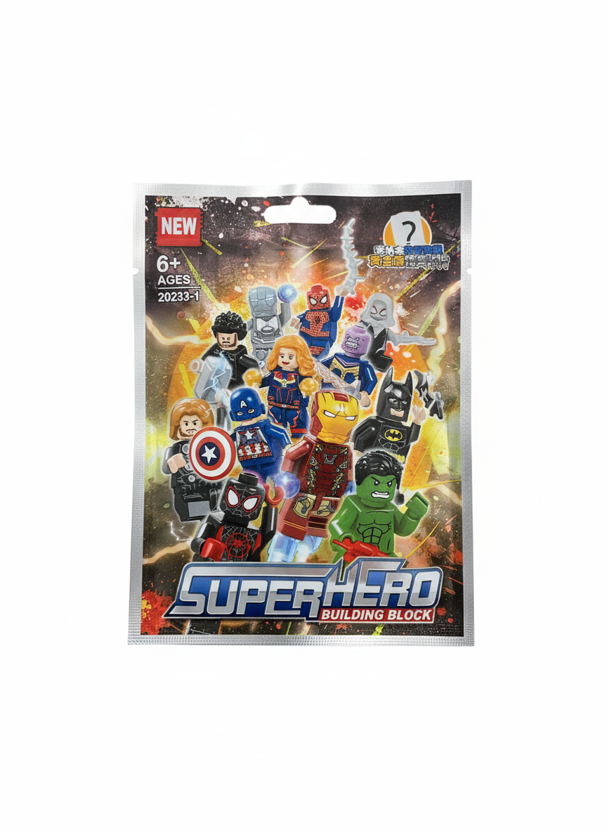 Superhero Building Block Mystery Pack