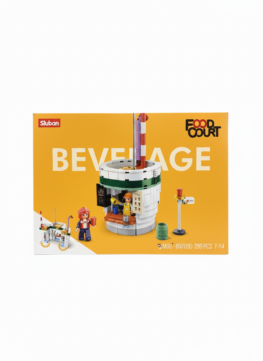 Sluban Food Court Beverage Block Set M38-B0705D