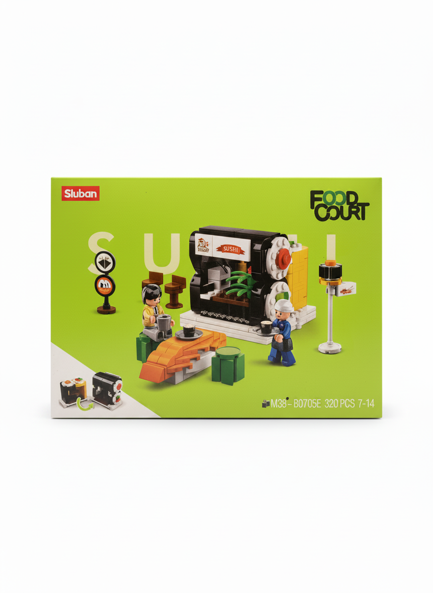 Sluban Food Court Sushi Building Set