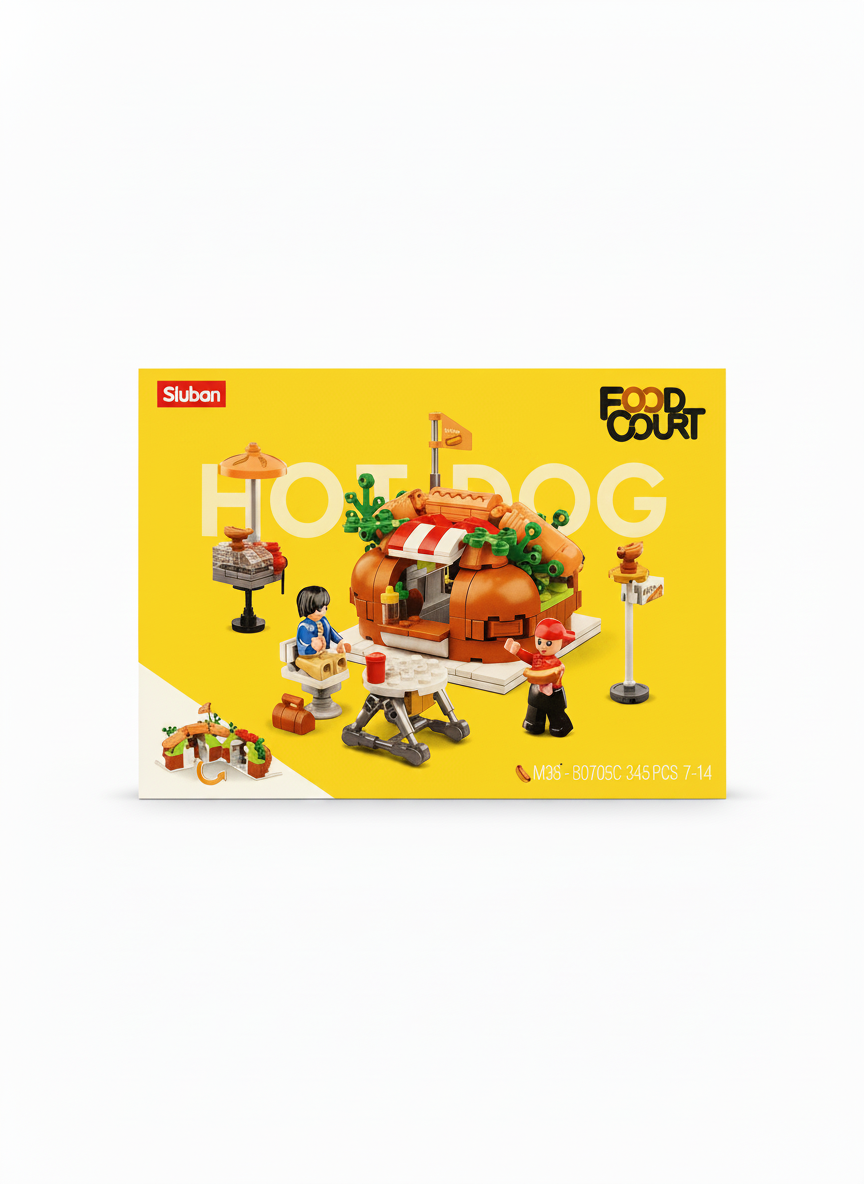 Sluban Food Court Hot Dog Building Set