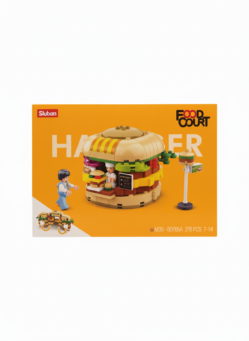 Sluban Food Court Hamburger Building Set