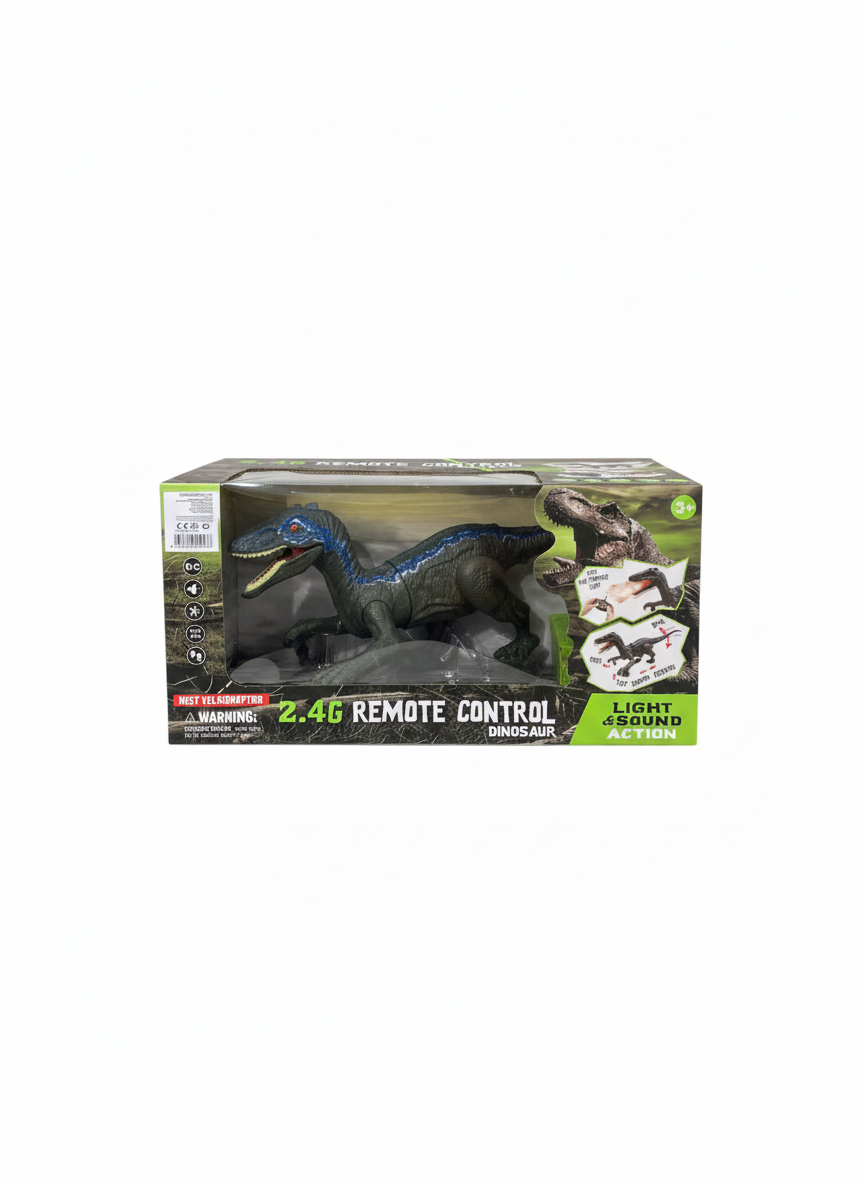 2.4G Remote Control Dinosaur Light And Sound Action Mist Velociraptor Dinosaurs